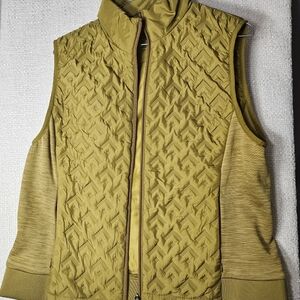 Xersion Quilted Insulated Active Vest Olive Green Size Large